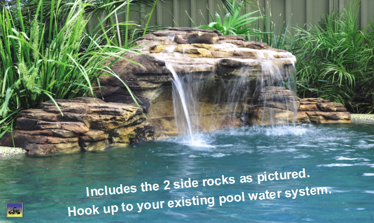 Swimming  Pool Rock Waterfall Kit DIY